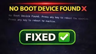 No Boot Device Found FIX | Windows 11 Not Booting | BIOS UEFI Boot Solution (2026)