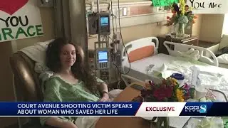 Woman struck by bullet in Court Avenue shooting saved by stranger