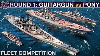 NEW Public Tactical Fleet PvP Tournament | ROUND 1: Pony vs Guitar | Sea Power