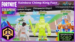 Fortnite Steal the Brainrot Machine Fuse Rainbow Chimpanzini Kingini for New Admin Abuse Live Event