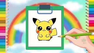 How to Draw Pikachu ⚡ | Easy Pikachu Drawing Step by Step for Kids & Beginners