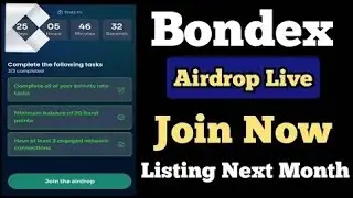 How to Join Bondex airdrop 1 | @Futuretradinghub