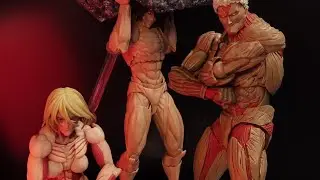 Revoltech Attack Titan carries Boulder