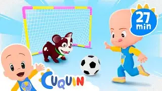 Cuquin scores a goal | Cleo & Cuquin Educational Videos for Children