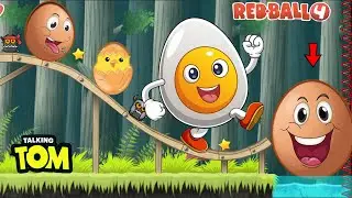 Big Red Ball 4 vs Egg Ball All Level Mixup Stage 42