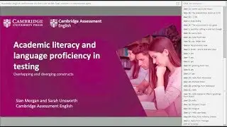 Sarah Unsworth What&nbsp;are&nbsp;the&nbsp;challenges&nbsp;in&nbsp;testing&nbsp;language&nbsp;proficiency&nbsp;and&nbsp;academic&nbsp;skills? Oct 2018