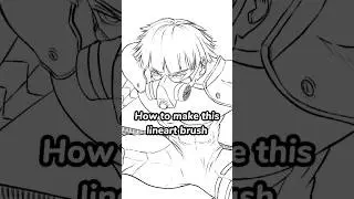 How to make this lineart brush in Procreate #lineart #anime #sketch #shorts #digitalart