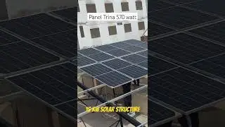 15Kw Solar Structure installation #solarframe #solarenergy #solarreviews  #solarpanel