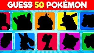 Guess the 50 Pokemon by the Silhouette ⚡🤔