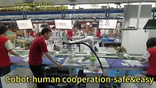 our collaborative robots(cobot) working with humans-safe,efficiency,flexibility,save time and cost