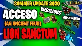 GUIA ACCESO AN ANCIENT FEUD - WERELIONS Y WEREHYAENAS - FULL QUEST FACIL✅ | TIBIA
