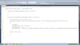 Add Row To Table in SQLServer using ASP.NET(C#)