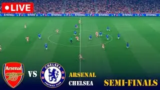 🔴LIVE : Arsenal vs Chelsea | SEMI-FINAL | Carabao Cup 2026 | PES 21 Simulation Gameplay