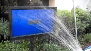 SunBriteTV Outdoor TV Water Test.