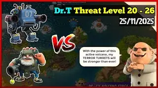 [2025-11-25] -  Dr.T's Tropical Island [Threat Level 20 - 26] on Low Level Account #144 | Boom Beach