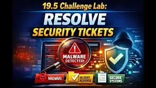 19.5 Challenge Lab: Resolve Security Tickets