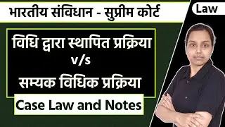 difference between due process of law and procedure established by law