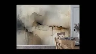 NEUTRAL DRIP EFFECT  LUXURY WALLPAPER MURAL #shorts #abstractwallpaper