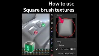 How to use Square Sculpt Brushes in Blender