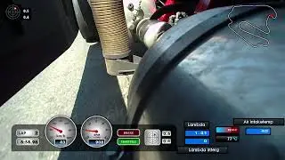 Exhaust gas TV predator MINNA  Scania Euro6 Race truck ETRC part 1 with Lambda gauge Lausitzring