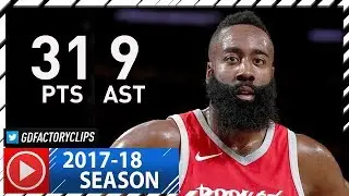 James Harden Full Highlights vs Knicks (2017.11.01) - 31 Pts, 9 Ast, TOO EASY!