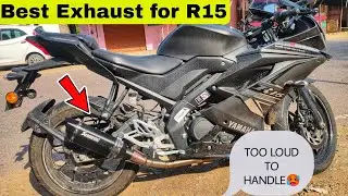 Installed Full System Exhaust on my R15 V3 😈| Heavy Bass Sound | Super Loud Exhaust 🥵