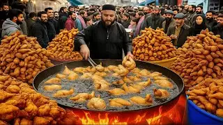 700KG CHICKEN PAKORA SOLD DAILY | 2000KG FISH FRY | 300KG CHAPLI KABAB VIRAL RAWALPINDI STREET FOOD