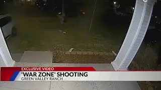 Exclusive video shows what neighbors describe as a &lsquo;war zone&rsquo; shooting in Green Valley Ranch