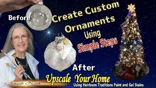 Custom Light-Up Christmas Ornaments | Heirloom Traditions Antiquing Gels DIY @AngelsNook-nj3xq​
