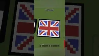 Satisfying Pixel Art In (🇬🇧 Logo) #shorts#gaming#minecraft