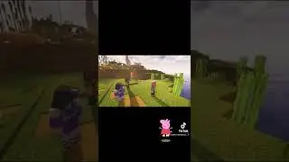 Jumping in muddy puddles Minecraft style.  #shorts #NomadcraftSMP #Nomadcraft ##SurvivalMinecraft