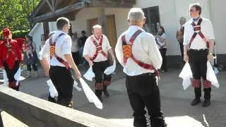 Cardiff Morris dance The Bell in Rudry, 26th May 2012.