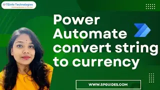 How to convert string to currency on Power Automate