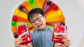 Learning Colours Fun with Skittles | Experiment for Kids to do at home | Educational Video | Jonas