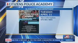 El Dorado Police Department to host its Citizens Police Academy on April 11th