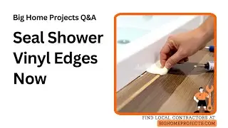 Silicone Gap Seal Method For Shower Vinyl Edges