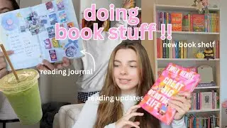 doing book stuff 📖🌸 (reorganizing my home library, reading journal, & more) !!