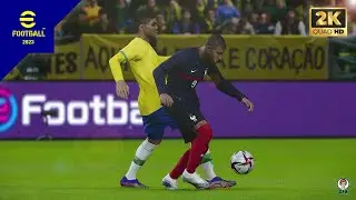 eFootball 2023: Brazil vs France | Epic PC Gameplay in 2K 60fps #shorts #gamer #india #messi #mbappe