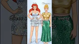 Which princess outfit is which 🧐 #dti  #disney  #challenge  #clothes  #shorts