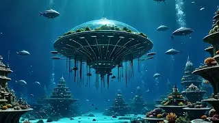 Underwater Alien City! A Fantasy Civilization! #alien #fantasy #art #digitalart #sea #ocean #music