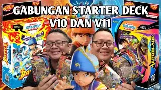 UNBOXING STARTER DECK BATTLE CRUSH DAN STARTER DECK AEROBLADE MONSTA GALAXY CARD 