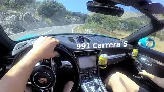 Beautiful Mountain Road - Porsche 991 Carrera S Cabriolet [POV 2.7k 60FPS]