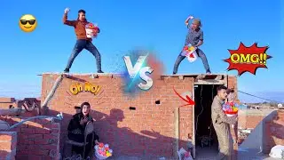 لما تعمل حرب ببلالين الميه انتا و عائلتك فوق السطح 🎈😂 | محمد عماد