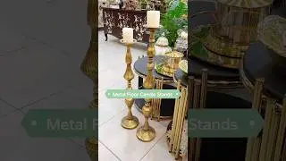 Metal Floor Candle Stands #homedecor #decoration #decor