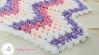 chevron decoration border\تزيين اطراف قطعة الكروشيه الزيك زاك