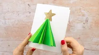 Handmade 3D Christmas Tree Card Idea Handmade