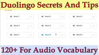 Duolingo Audio Vocabulary! Real Tasks! Feel Your Score at DET Vocabulary In 10 Minutes. #15.