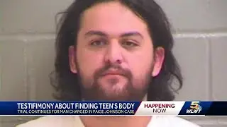 Timeline presented in court of Jacob Bumpass' cellphone activity from morning Paige Johnson disap...