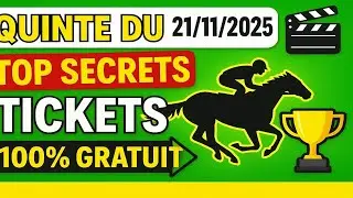 QUINTE DU 21112025 🎬 TOP SECRETS PRONOSTICS & 100% GRATUIT 🏆