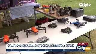 Capacitaci&oacute;n Cuerpo Oficial de Bomberos y Ejercito - COLOMBIADRON